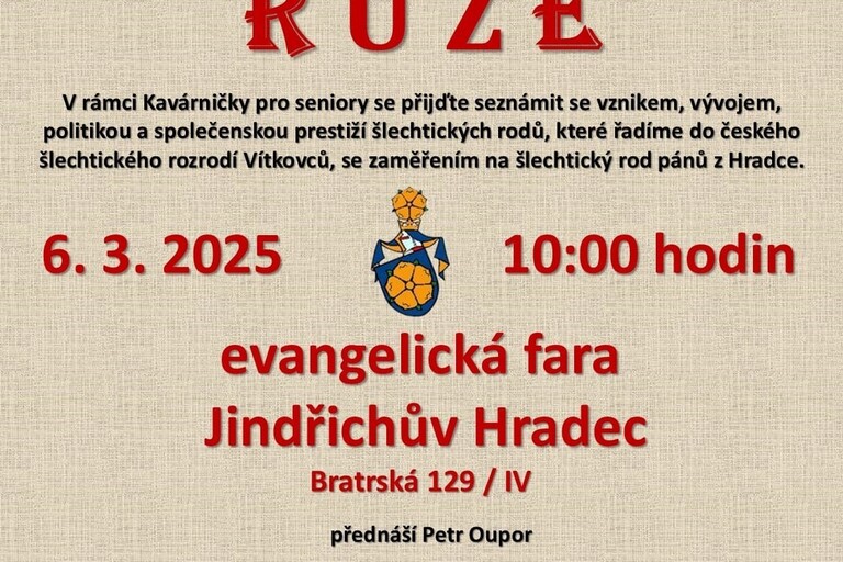 Kavárnička - Pětilistá růže