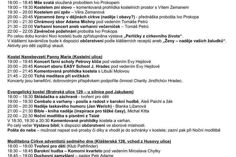Noc kostelů 2025